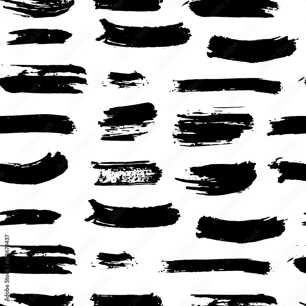 Brush stroke seamless pattern, hand drawn grunge textured background vector illustration Brush stroke seamless pattern, hand drawn grunge textured background vector illustration