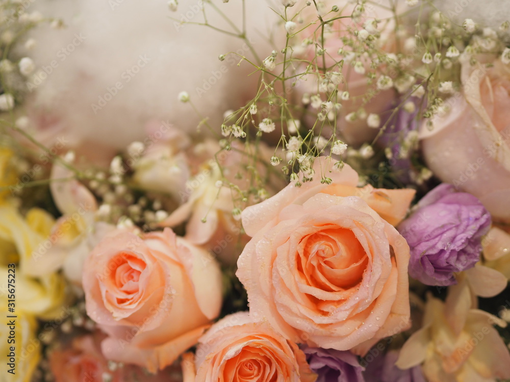 old rose color rose flower arrangement Beautiful bouquet on blurred of nature background symbol love Valentine old rose color rose flower arrangement Beautiful bouquet on blurred of nature background symbol love Valentine