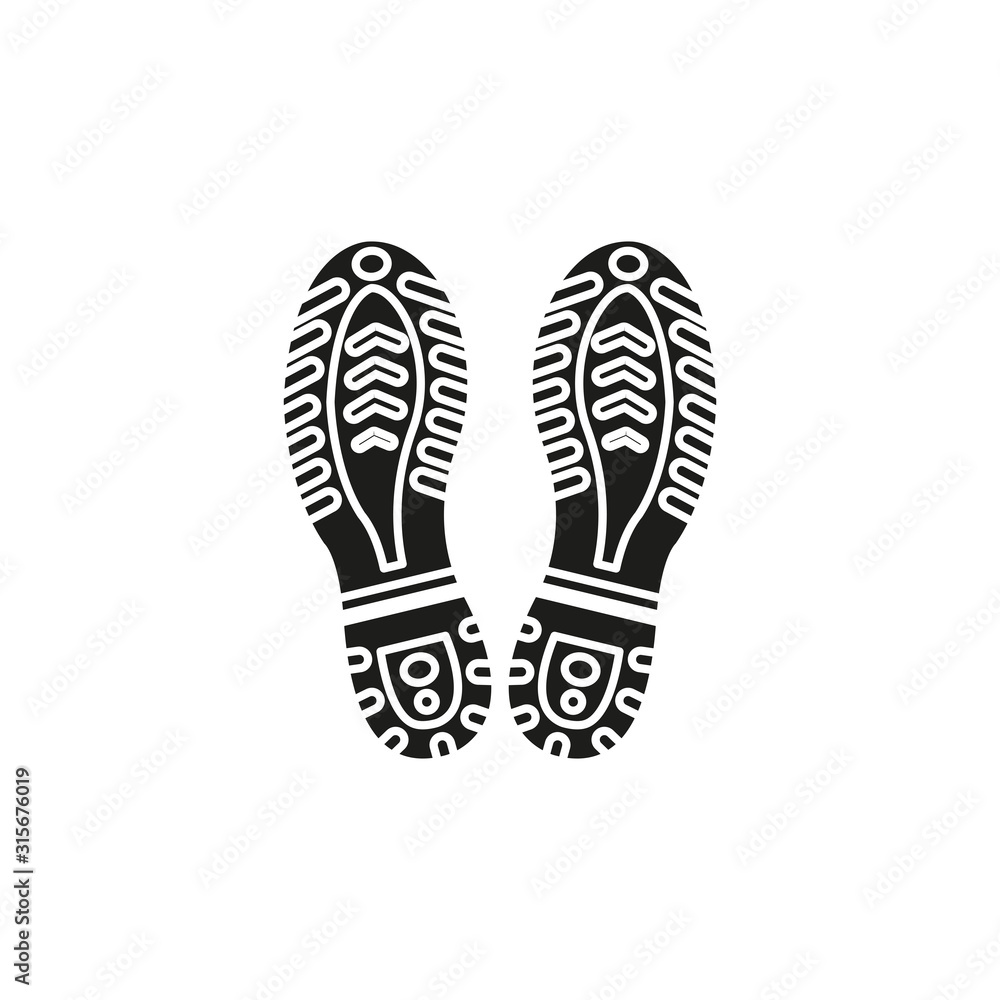 Shoe sole icon. Simple vector illustration Shoe sole icon. Simple vector illustration