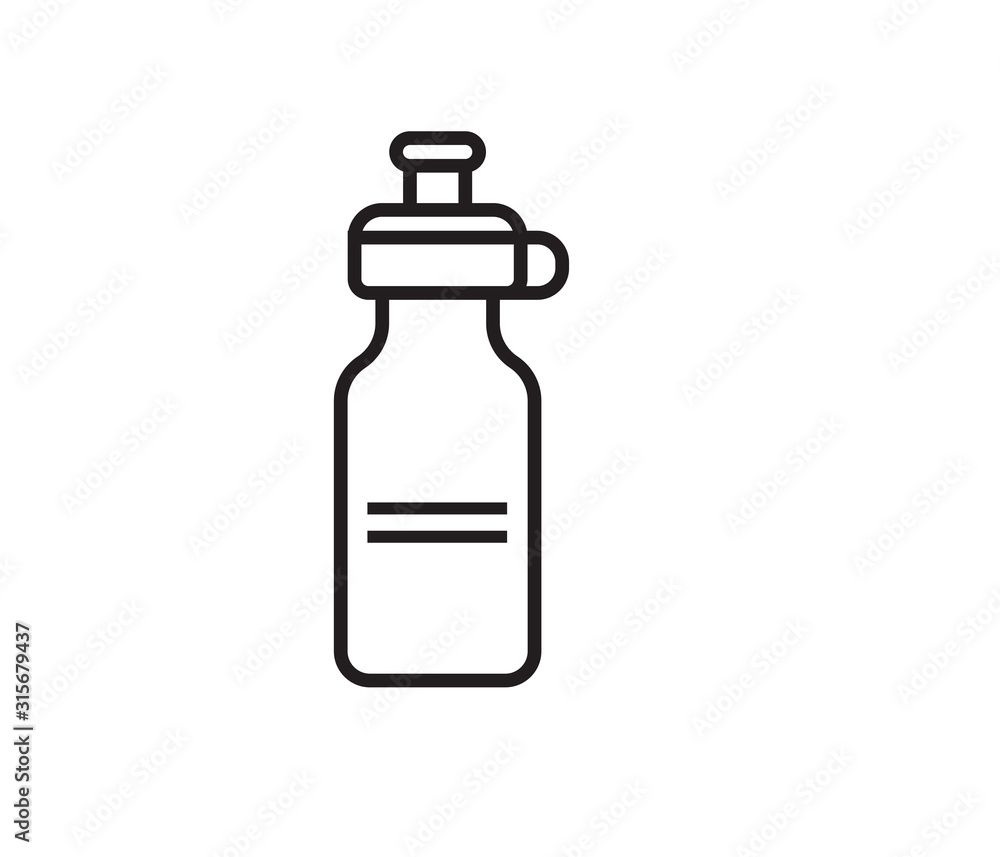 water bottle icon vector isolate water bottle icon vector isolate