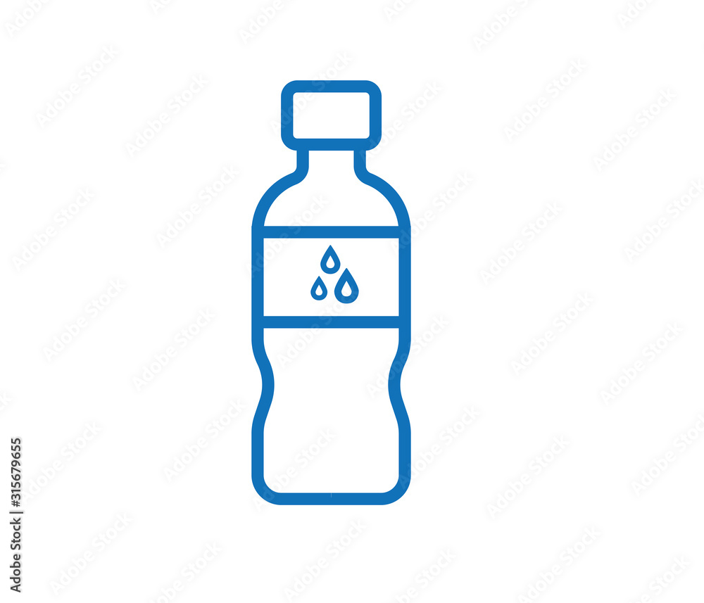 water bottle icon vector isolate water bottle icon vector isolate