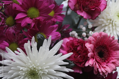 A beautiful  colourful array of bunched flowers