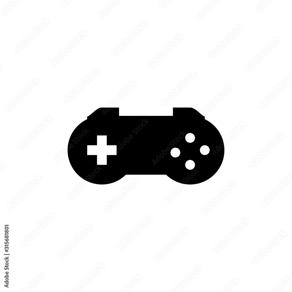 Joystick icon. Game console remote control symbol. Logo design element Joystick icon. Game console remote control symbol. Logo design element