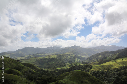 Countryside landscape near the La Fortuna in Costa Rica.