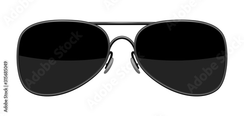 Illustration of stylish sunglasses.