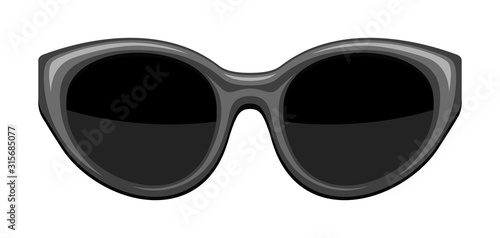 Illustration of stylish sunglasses.