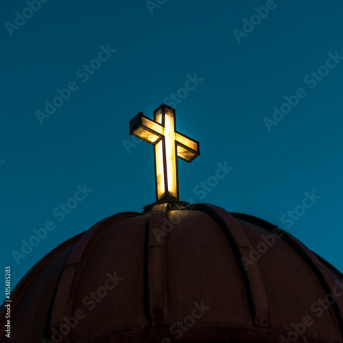 Cross on a roof