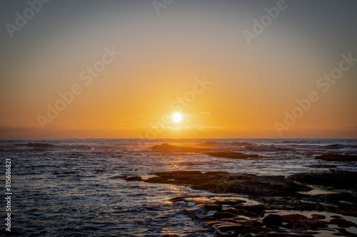 Ocean sunset in San Diego