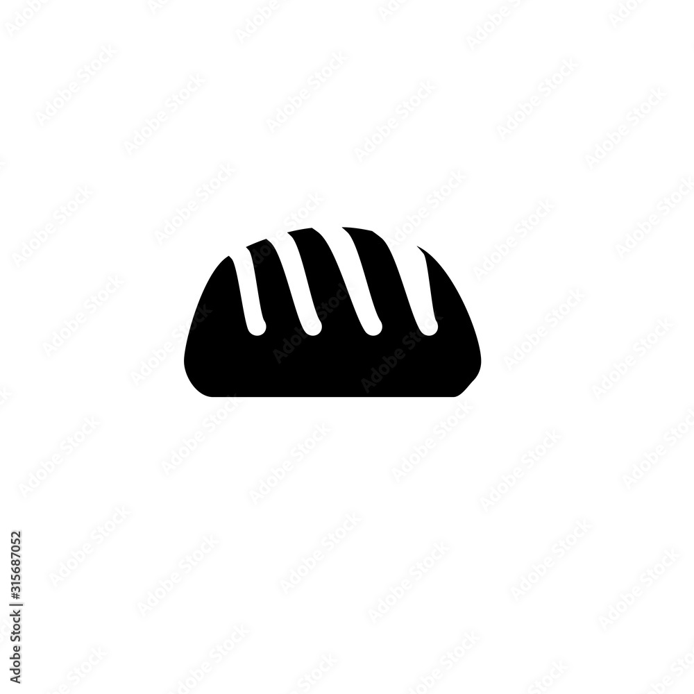 Bread icon. Bakery food symbol. Logo design element Bread icon. Bakery food symbol. Logo design element