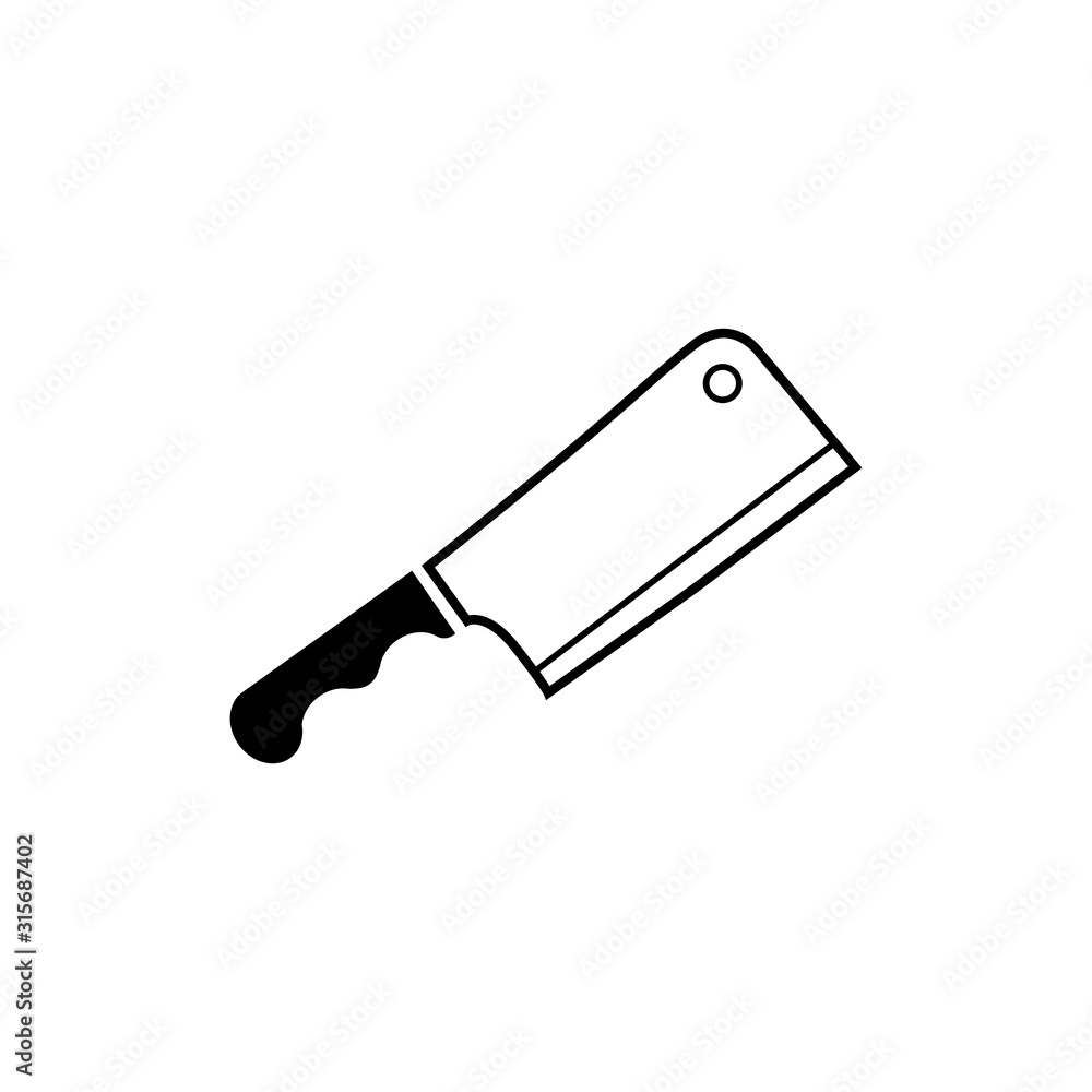 cooking knife icon vector logo cooking knife icon vector logo