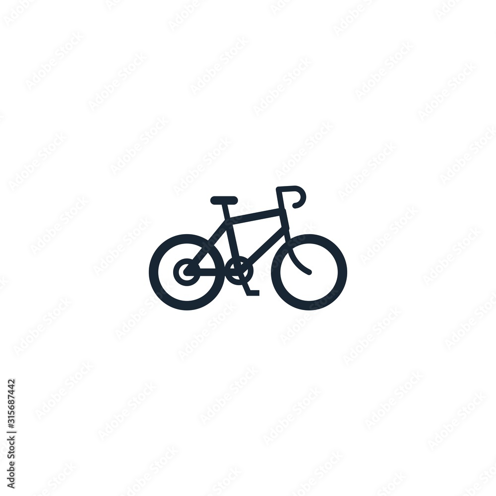 cycling creative icon. From Sport icons collection. Isolated cycling sign on white background