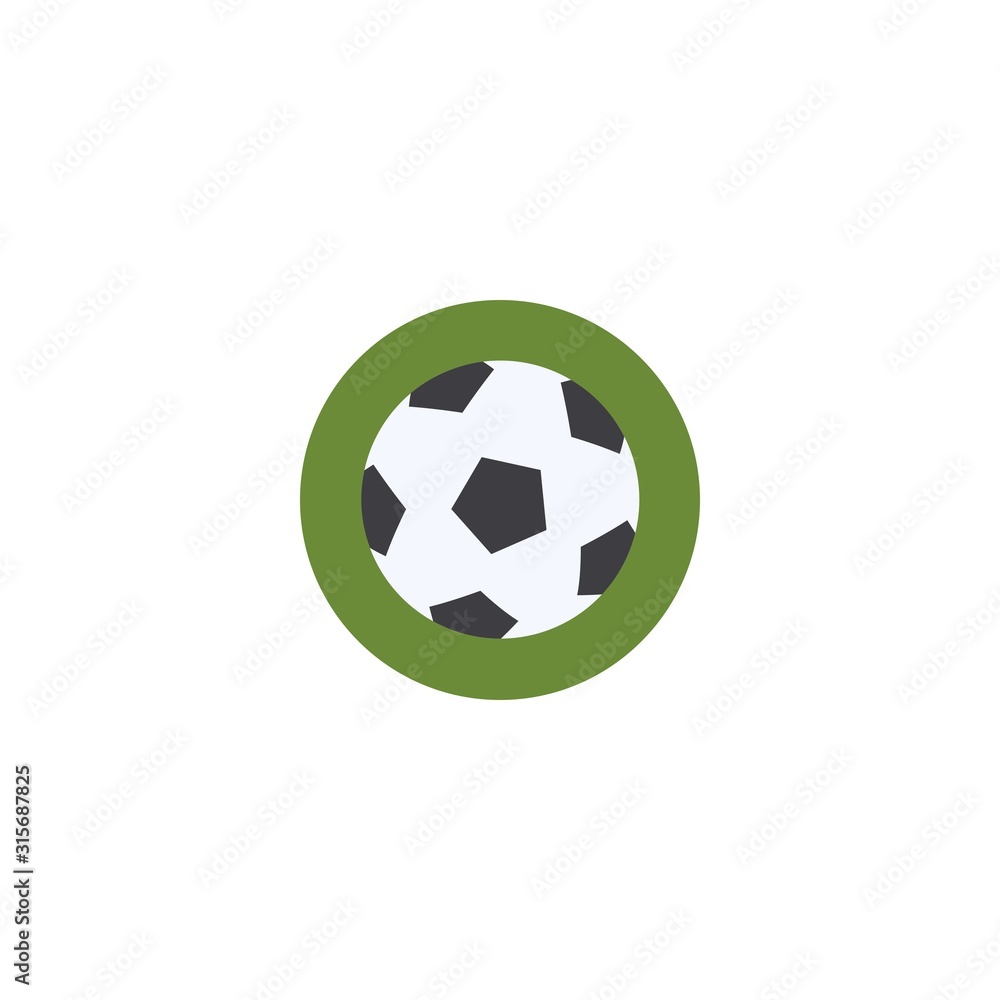 Football creative icon. From Sport icons collection. Isolated Football sign on white background