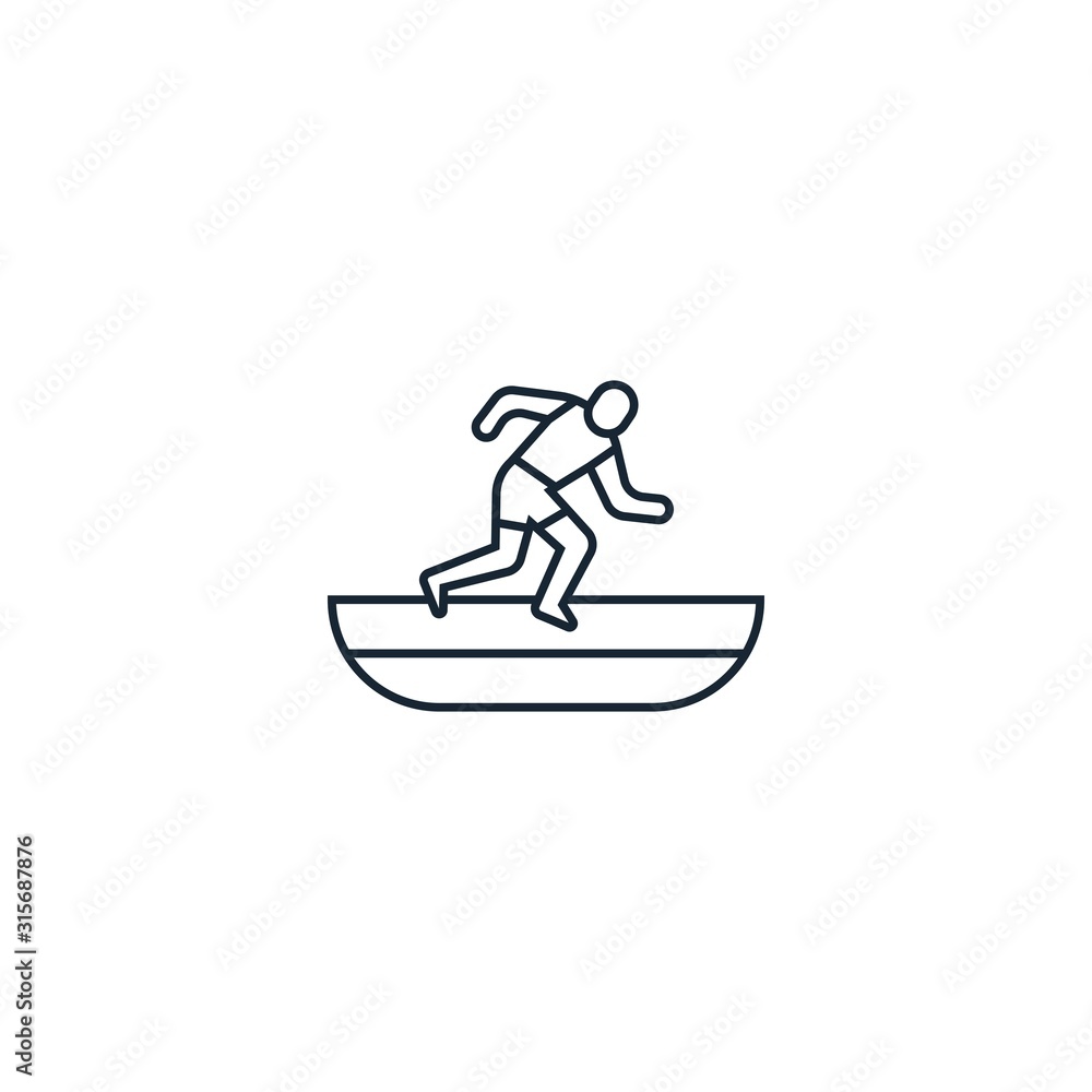 Athletics creative icon. From Sport icons collection. Isolated Athletics sign on white background Athletics creative icon. From Sport icons collection. Isolated Athletics sign on white background