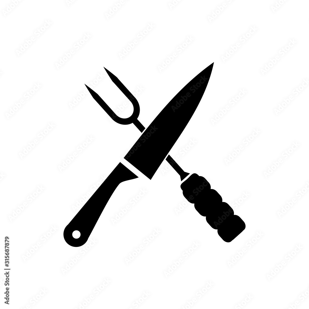 cooking knife icon vector logo cooking knife icon vector logo