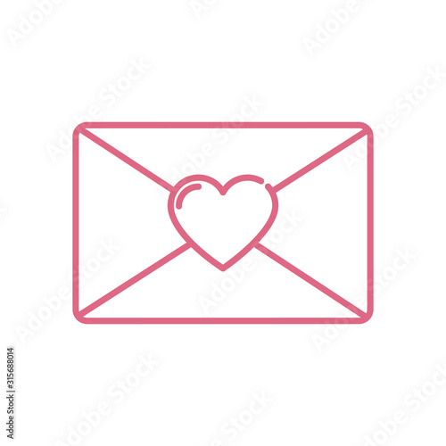 Love card with heart vector design