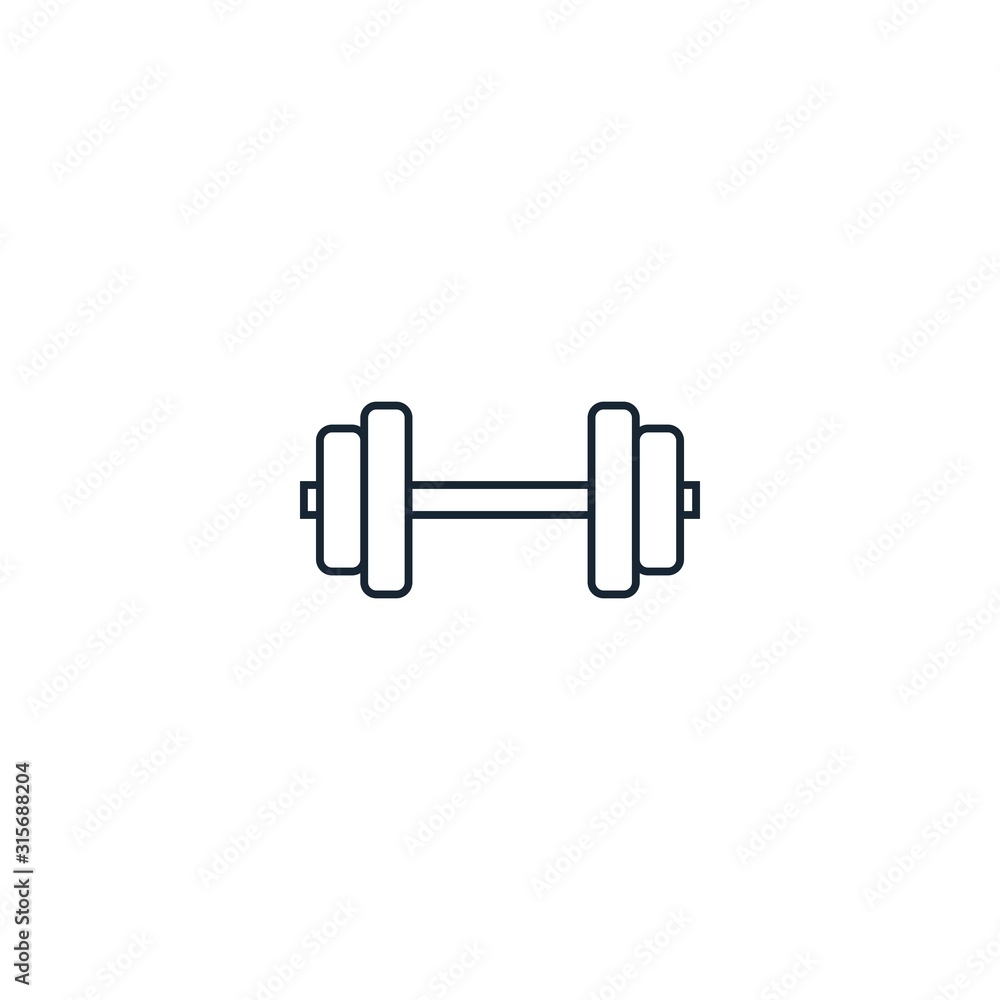 Weightlifting creative icon. From Sport icons collection. Isolated Weightlifting sign on white background Weightlifting creative icon. From Sport icons collection. Isolated Weightlifting sign on white background