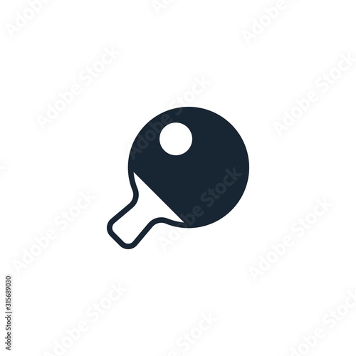 Table tennis creative icon. From Sport icons collection. Isolated Table tennis sign on white background
