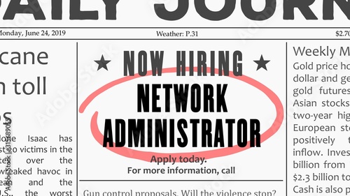 Network administrator job