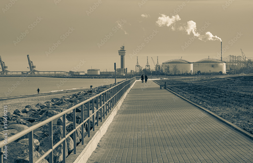 gdansk westerplatte  pawn near sea coast