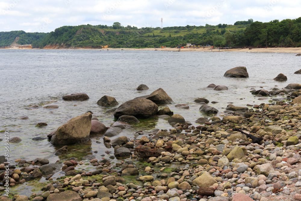 Fototapeta premium Beautiful landscape of the Baltic Sea coast.