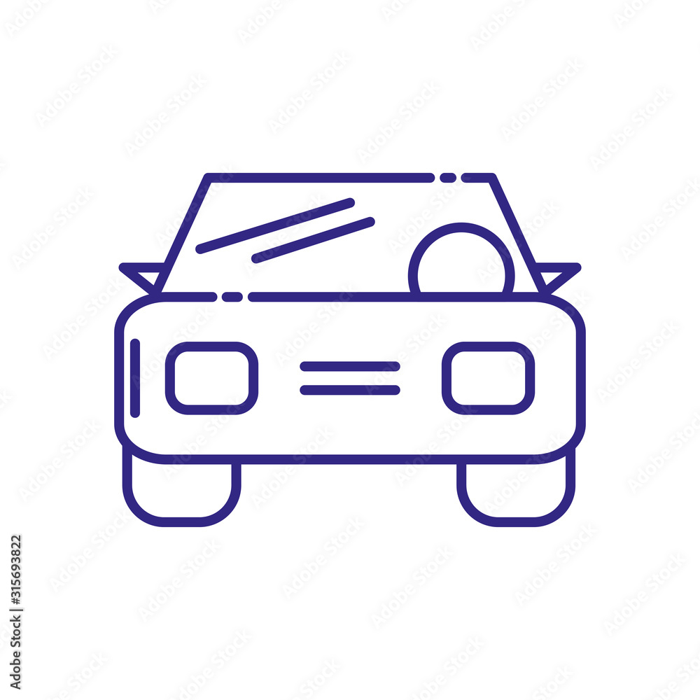 Isolated car vehicle vector design