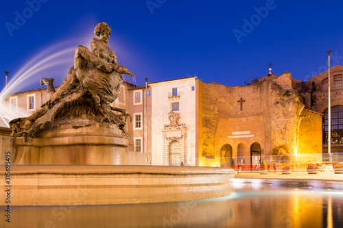 Rome, Piazza della Repubblica, Naiad fountain photo