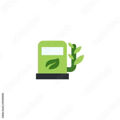 Eco fuel creative icon. From Recycling icons collection. Isolated Eco fuel sign on white background