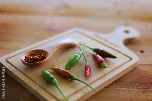 A spoon of cayenne pepper a...