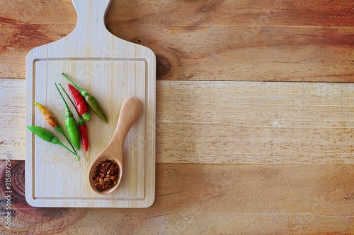 A spoon of cayenne pepper a...