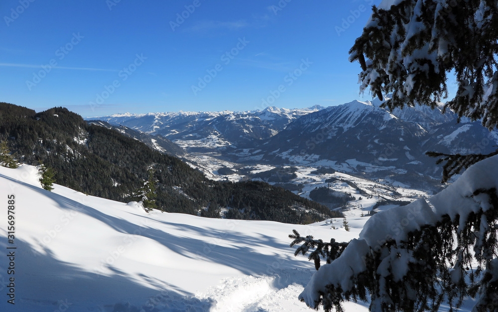 Fototapeta premium Salzburg, Pongau im Winter