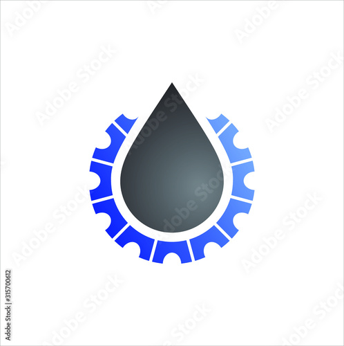 oil and gas industry vector logo illustration