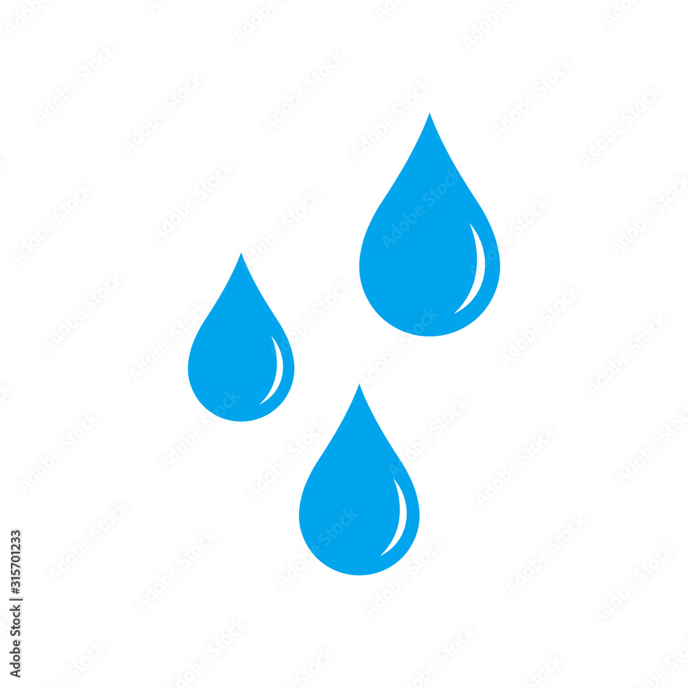 Vector illustration of water drop vector icon. Isolated. Vector illustration of water drop vector icon. Isolated.