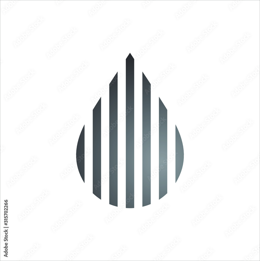 oil and gas industry design line vector logo illustration oil and gas industry design line vector logo illustration