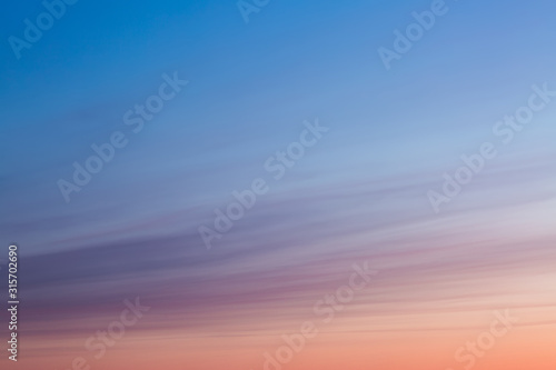 Beautiful morning sky pastel colors background