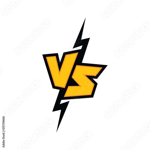 Versus logo. VS letters. Versus sign. fight, competition, battle, match, game. Vector icon.