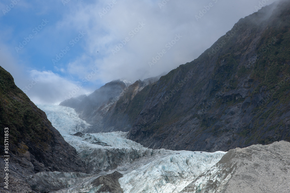 Franz Josef Glacier. New Zealand. Mountains Franz Josef Glacier. New Zealand. Mountains