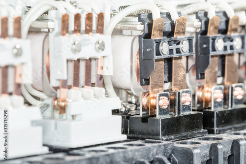 Obraz na płótnie Electromagnetic relays