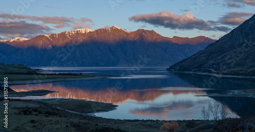 Sunset at Lake Hawea South Island New Zealand