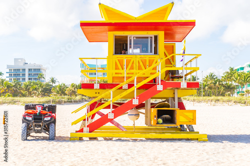 Iconic Lifeguard Tower in Miami Beach. © Joel Villanueva
