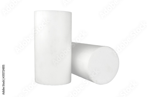 PTFE material isolated on white