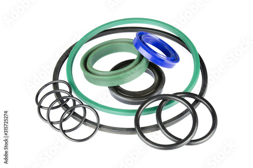 Seal for hydraulic, isolated on white