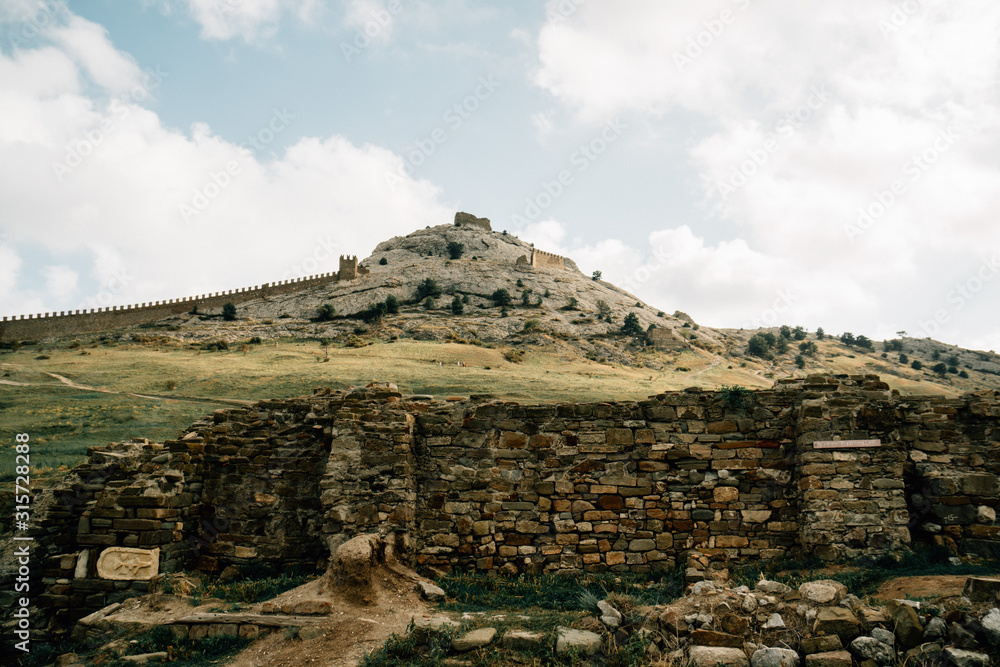 medieval fortness in Crimea medieval fortness in Crimea