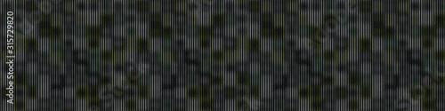 Spliced vector camouflage marl border texture. Variegated mottled ribbon trim. Seamless camo heather pattern. Modern distorted masculine textile trim. Military green fashion disrupted glitch edge.