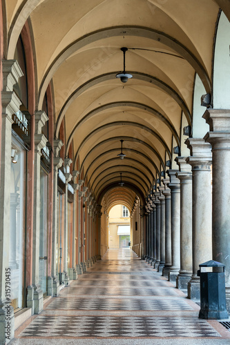 Porticoes of Bologna - famous arch covered walkways