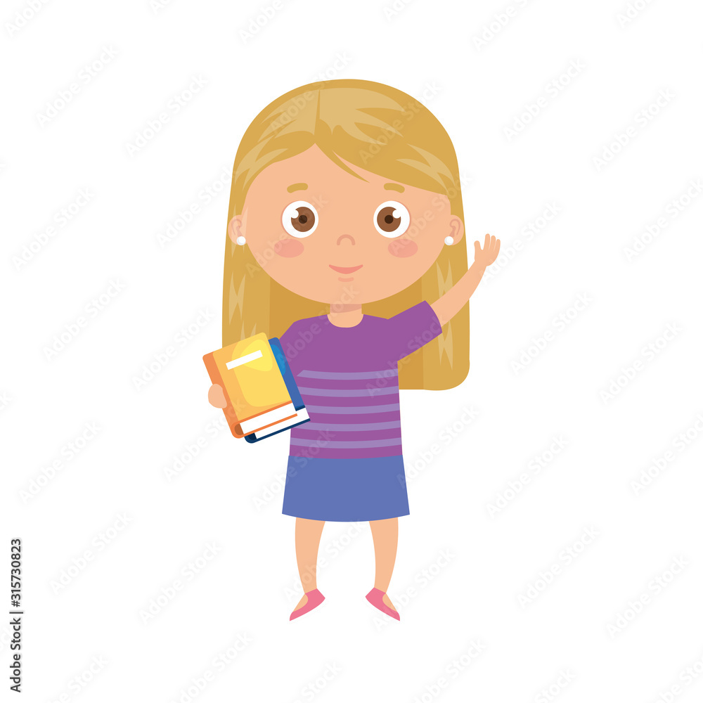 student girl with reading book in the hands student girl with reading book in the hands