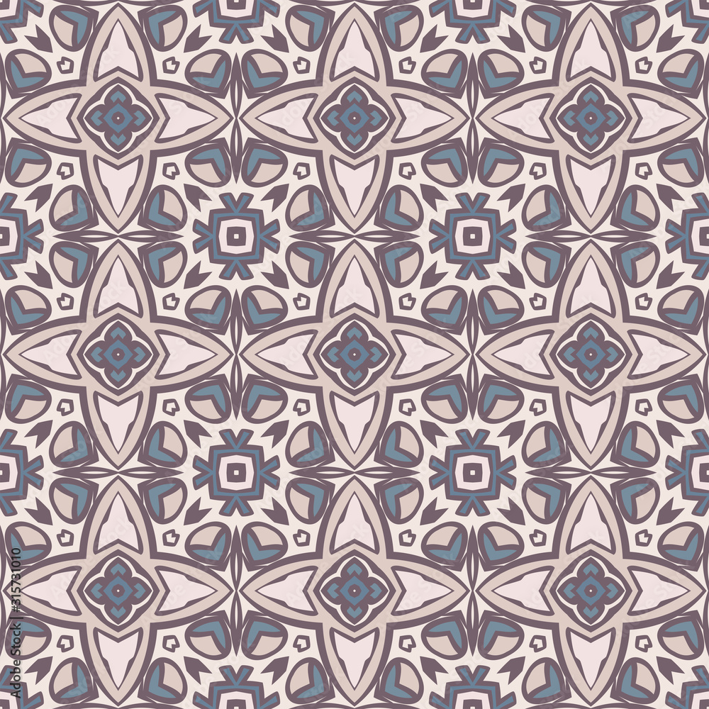 Abstract geometric seamless pattern. Textile printing, web design, wallpaper, border