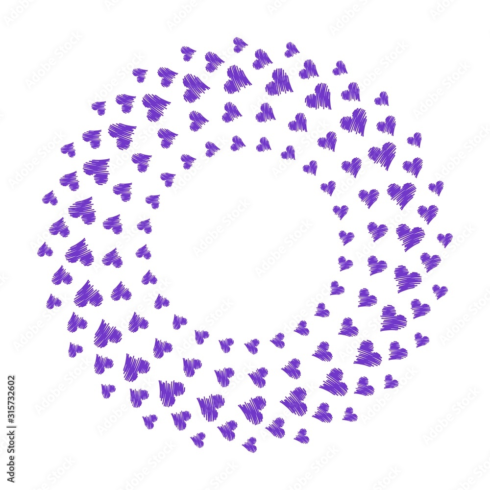 Circular heart shaped frame Circular heart shaped frame
