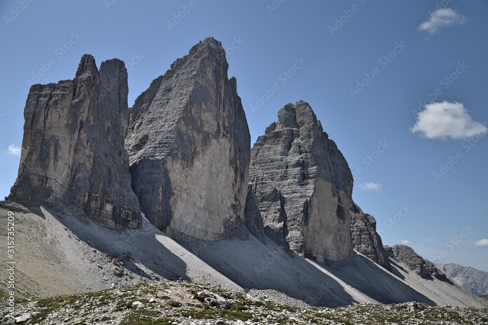 Obraz premium landscape of the dolomites, unesco heritage