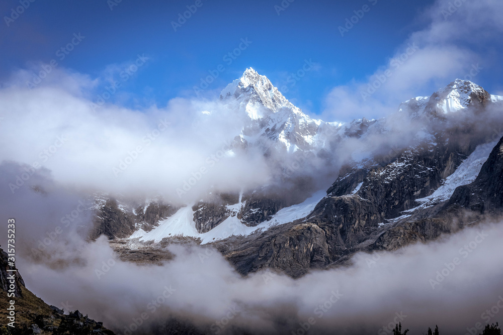Moutain Taulliraju in Park Huascaran Peru Moutain Taulliraju in Park Huascaran Peru
