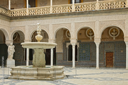 Casa de Pilatos (Pilate's House) is an Andalusian palace which serves as an example of an Renaissance building with Mudéjar elements and decorations